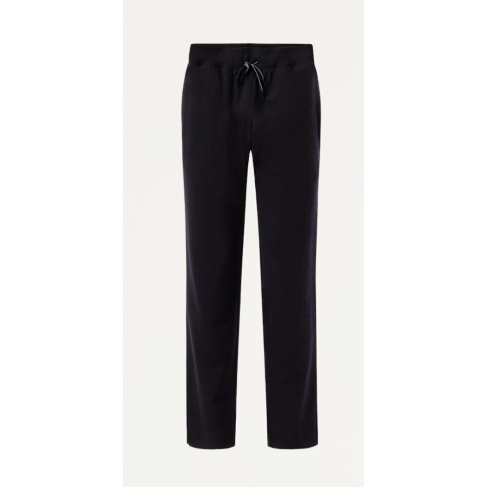 Jaanuu Black Straight-Leg Drawstring Pants
